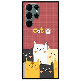 Ốp lưng dành cho Samsung Galaxy S22 - S22 Plus - S22 Ultra - mẫu Mèo Nâu