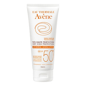 Lotion chống nắng bảo vệ cao SPF 50 cho da kích ứng Avène High Protection Mineral Lotion SPF50 (100ml)
