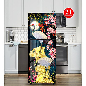 Mua Decal Dán Trang Trí Tủ Lạnh Đẹp - Quốc Điểu Uyên Ương Hue Decor Chống Nước Sẵn Keo  Đủ Kích Cỡ