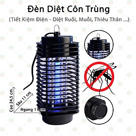 Đèn Diệt Côn Trùng Ruồi Muỗi - KhoNCC Hàng Chính Hãng - Dành Cho Gia Đình - Tiết Kiệm Điện Năng - KDHS-94-DDCT (Màu đen)