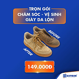 HCM E-voucher - Trọn gói Làm sạch giày + Dưỡng ẩm + Phục hồi khô cứng cho Giày da lộn
