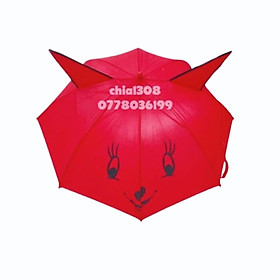 Mua Ô Dù cho bé hoạ tiết tai thỏ dễ thương size to đường kính 76cm (sỉ ib)