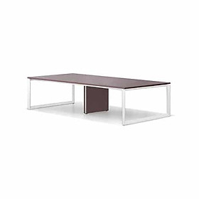 Bàn làm việc chân sắt Juno Sofa NT 1906B12-4 màu trắng kiểu cụm 240 x 120 x 75 cm