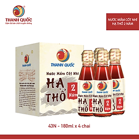 Nước Mắm Hạ Thổ Thanh Quốc - Phú Quốc 180ml x 4 chai