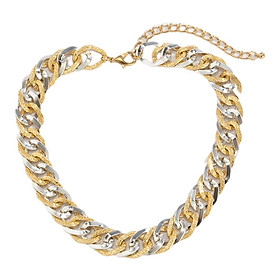 Cuban Chain Link Punk Jewelry Gift  Paved Rhinestones for Rapper Women