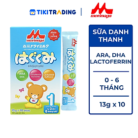 Sữa Morinaga Số 1 dạng thanh  - Hagukumi (130g) - Hộp 10 thanh