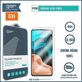 Bộ 2 kính cường lực cho Xiaomi Redmi K30 Pro - chính hãng Gor ( 2 miêng full box)