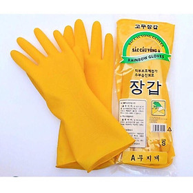 Mua GĂNG TAY CAO SU RỬA CHÉN BÁT DAI BỀN ĐẸP KHÔNG MÙI SẮC CẦU VỒNG ĐỦ SIZE
