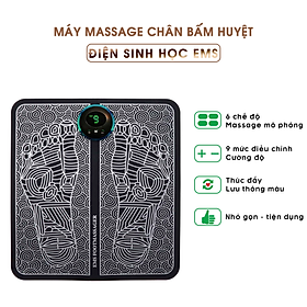 Thảm Mát Xa Chân Mô Phỏng SPA Cao Cấp - Điện Sinh Học EMS Hỗ Trợ Giảm Đau Mỏi, Cải Thiện Tuần Hoàn Máu