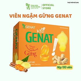 Kẹo Gừng Genat (Hộp 100 viên) - Genat - Tinh Hoa Thiên Nhiên