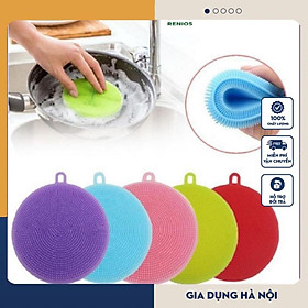 Mua MIẾNG RỬA BÁT - CHÉN - XOONG NỒI SILICON CÓ MÓC TREO TIỆN DỤNG