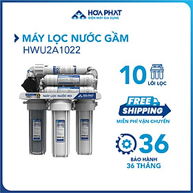 Mua (Hỗ trợ lắp đặt HN) Máy Lọc Nước RO để gầm chân quỳ 10 lõi Hòa Phát HWU2A1022 - Bảo Hành 36 Tháng - Hàng Chính Hãng