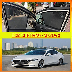 RÈM CHE NẮNG [ Mazda 3 2016-2023 ] Rèm che nắng ô tô nam chuẩn form 4 miếng loại 1 giá sỉ