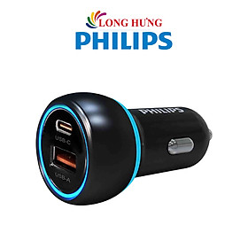 Mua Cốc sạc xe hơi Philips 1USB 1Type-C 20W PD/QC3.0 DLP2552PB/97 - Hàng chính hãng