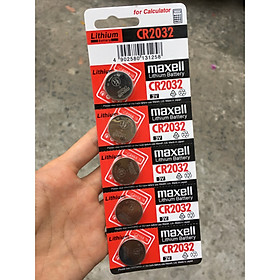 Pin CR2032 Maxell Lithium 3V vỉ 5 viên