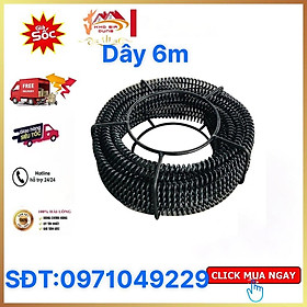 Mua Dây thông tắc cống  đường ống  đường kính 16mm dài 6m lò xo cao cấp với chất liệu mangan cao cấp siêu bền