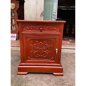 Tủ táp kê đầu giường gỗ gụ hàng hoàn thiện đẹp