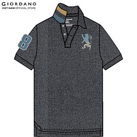 Áo Thun Có Cổ Nam Sư Tử 3D Lion Polo Giordano 01011222