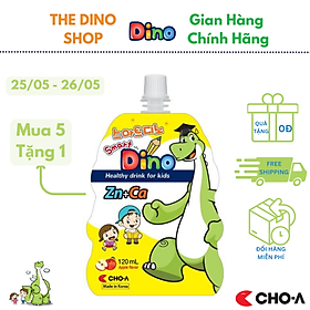 Nước Uống Bổ Sung Canxi Và Kẽm Cho Trẻ Em - Smart Dino Vị Táo  (1 Gói x 120ml)