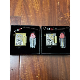 Mua Vỏ hộp quẹt xăng đá vuông mini  có móc treo chìa khóa GF-103