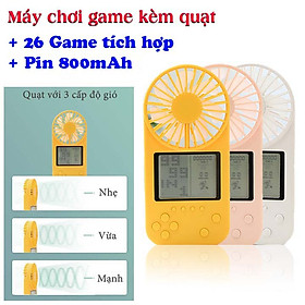 Máy chơi game cầm tay Kèm Quạt 26 trò chơi kinh điển dung lượng pin 800mAh gamefan f2 - Trắng - SMARTWATC