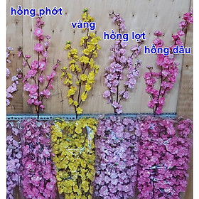 Mua Cành hoa mai đào giả đón tết cao 1 mét