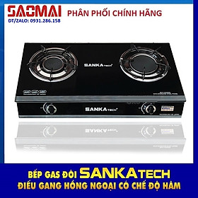 Bếp Ga Hồng Ngoại SANKAtech 721BB Siêu Tiết Kiệm Gas - Hàng chính hãng