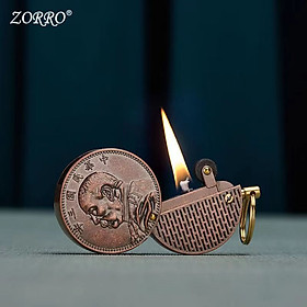 Mua Vỏ Hột Quẹt Bật Lửa Xăng Đá Kiêm Móc Khóa Zorro Z623 Thiết Kế Độc Lạ - Dùng Xăng Bấc Đá Cao Cấp - Nhiều Hinh
