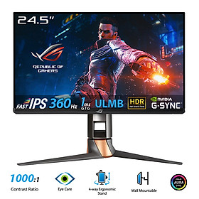 Mua Màn Hình Gaming ASUS ROG Swift PG259QN 25″ 360Hz fast IPS 360Hz 1ms G-SYNC HDR - Hàng Chính Hãng