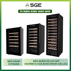 Tủ Rượu, Tủ Mát - Tủ Uớp, Bảo Quản Rượu Vang WCP24/33/48( Tủ Đựng Rượu Vang 24/ 33/ 48 Chai). Hàng Nhập Khẩu Chính Hãng Thái Lan