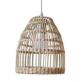 Rattan Lamp Shade Rattan Basket Chandelier Lamp Shade for Teahouse Bedroom