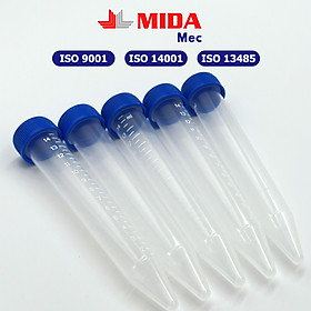 Ống ly tâm MidaMec nắp rời 15ml đóng gói 50 cái/bao