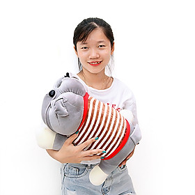 Gấu bông chú chó pitbull xinh xắn gấu bông sóc nhí - Tặng khẩu trang thời trang vải Su màu ngẫu nhiên - VÀNG