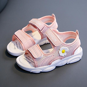 Giày Sandal Đế Mềm Thoáng Khí Thời Trang -Dép Sandal Hoa Cúc Cho Bé Gái Size 25-37 Mã S03