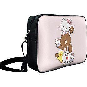 Túi Đeo Chéo Hộp Unisex LINE Friends Và Hello Kitty - TCCT614