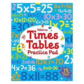 Hình ảnh Sách tương tác tiếng Anh - Usborne Times Tables Practice Pad