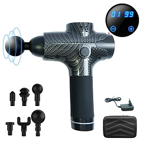 Máy Massage cầm tay cao cấp 6 đầu trị liệu, 20 chế độ rung - Máy Mát Xa Không Dây Toàn Thân Pin 2400 mAH - Hỗ Trợ Lưu Thông Máu, Tác Động Chuyên Sâu Giảm Đau Nhức Cơ, Cứng Khớp, Căng Cơ - Hãng Chính Hãng.