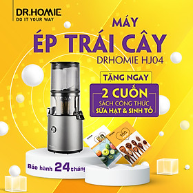 Mua  Hàng Chính Hãng  Máy Ép Trái Cây DrHomie HJ04 - Chế Độ Ép Chậm  Ép Kiệt Bã  Dễ Dàng Sử Dụng