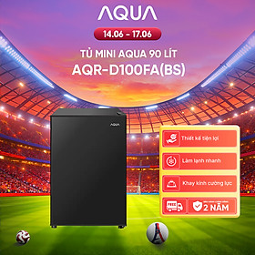 Tủ lạnh Aqua 90 lít AQR-D100FA(BS) - Freeship toàn quốc - Hàng chính hãng