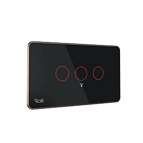 Mua Công tắc cảm ứng Rạng Đông CTCU.WF CN.03T điều khiển từ xa  mặt kính cường lực chống xước  3 nút bấm - Hàng chính hãng