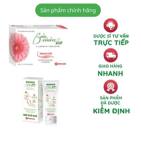 Combo Viên uống Bảo Xuân Skin + Sữa Rửa Mặt Bảo Xuân Skin, Da Đẹp Sáng Khỏe