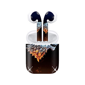 Mua Miếng dán skin chống bẩn cho tai nghe AirPods in hình Game Of Throne - 008 (bản không dây 1 và 2)