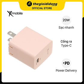 Mua Adapter Sạc Type C PD 20W Xmobile TC20P Hồng - Hàng Chính Hãng