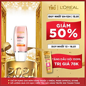 Kem Chống Nắng Sáng Hồng Da Bảo Vệ 12h L'oreal SPF50/PA+++ UVP (30ml)