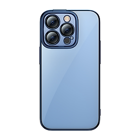 Ốp lưng viền màu mạ crom cho iPhone 14 Pro Max (6.7 inch) hiệu Baseus Glitter mỏng 0.6mm, chống va đập, gờ bảo vệ Camera, mạ Crom sang trọng - hàng nhập khẩu