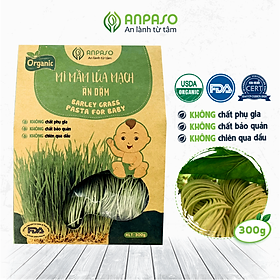 Mì Rau Củ Ăn Dặm Hữu Cơ Mầm Lúa Mạch Organic Anpaso từ 7 tháng bổ sung