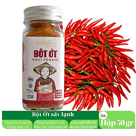 Bột ớt hữu cơ sấy lạnh Dalahouse 50gr - Nguyên màu, nguyên mùi, nguyên vị