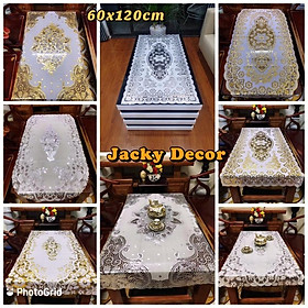 Mua Khăn trải bàn ren hoa nhựa PVC ĐỦ KÍCH THƯỚC HÀNG ĐẸP ảnh thật- Jacky Decor