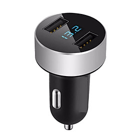 4.8A  USB Car Charger for Smartphone LED Voltmeter