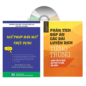 Sách - Combo: Ngữ Pháp Hán Ngữ Thực Dụng + Phân tích đáp án các bài luyện dịch Tiếng Trung + DVD tài liệu